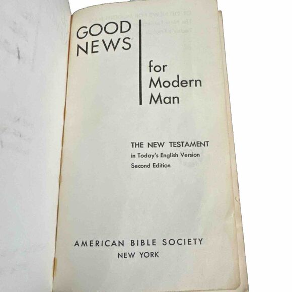 Good News For Modern Man: The New Testament In Today's English 1966 VTG READ - Picture 7 of 7